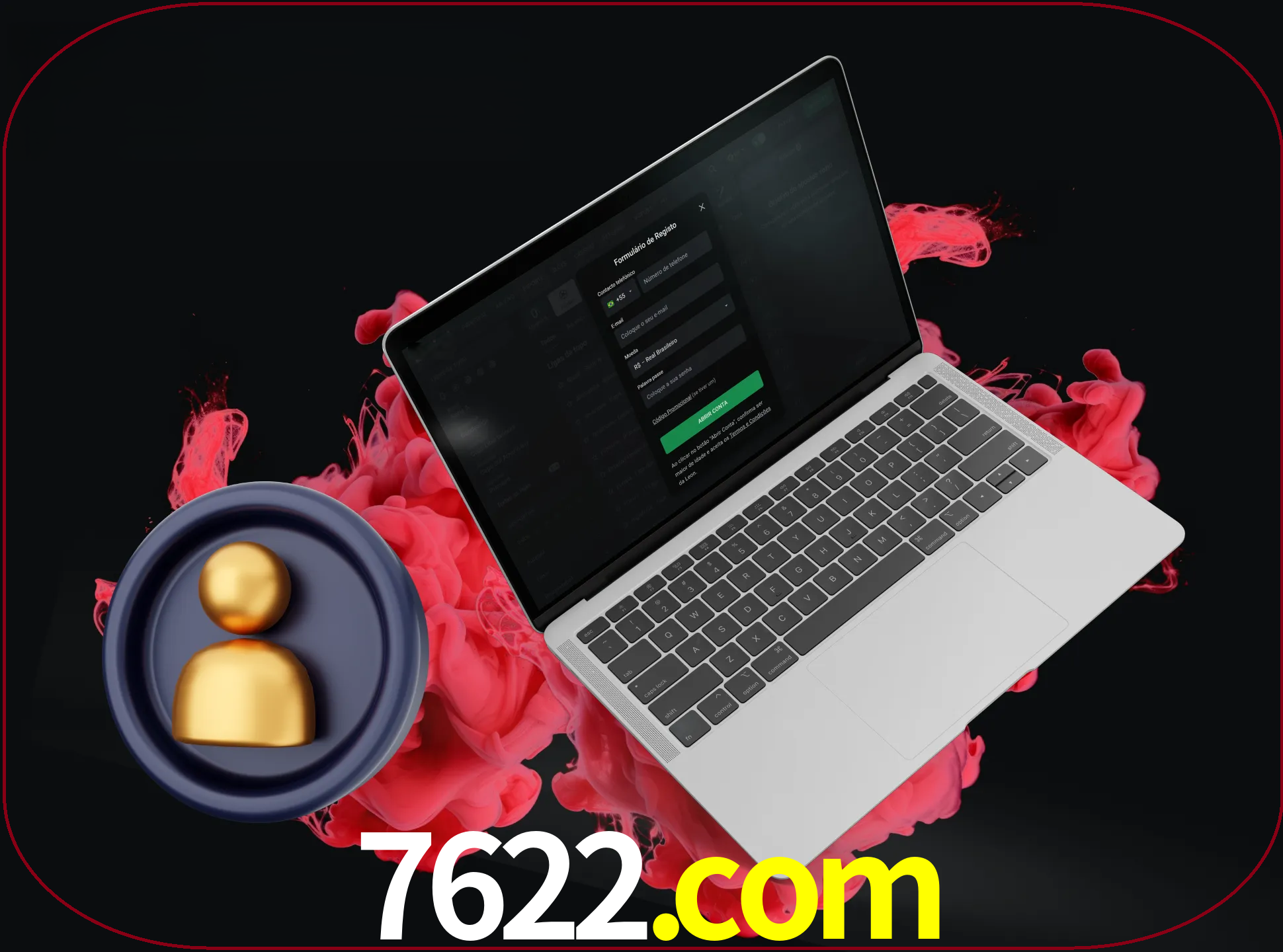 No cabeçalho do site 7622, clique no botão que o levará a um formulário especial onde terá de introduzir as suas informações actuais.