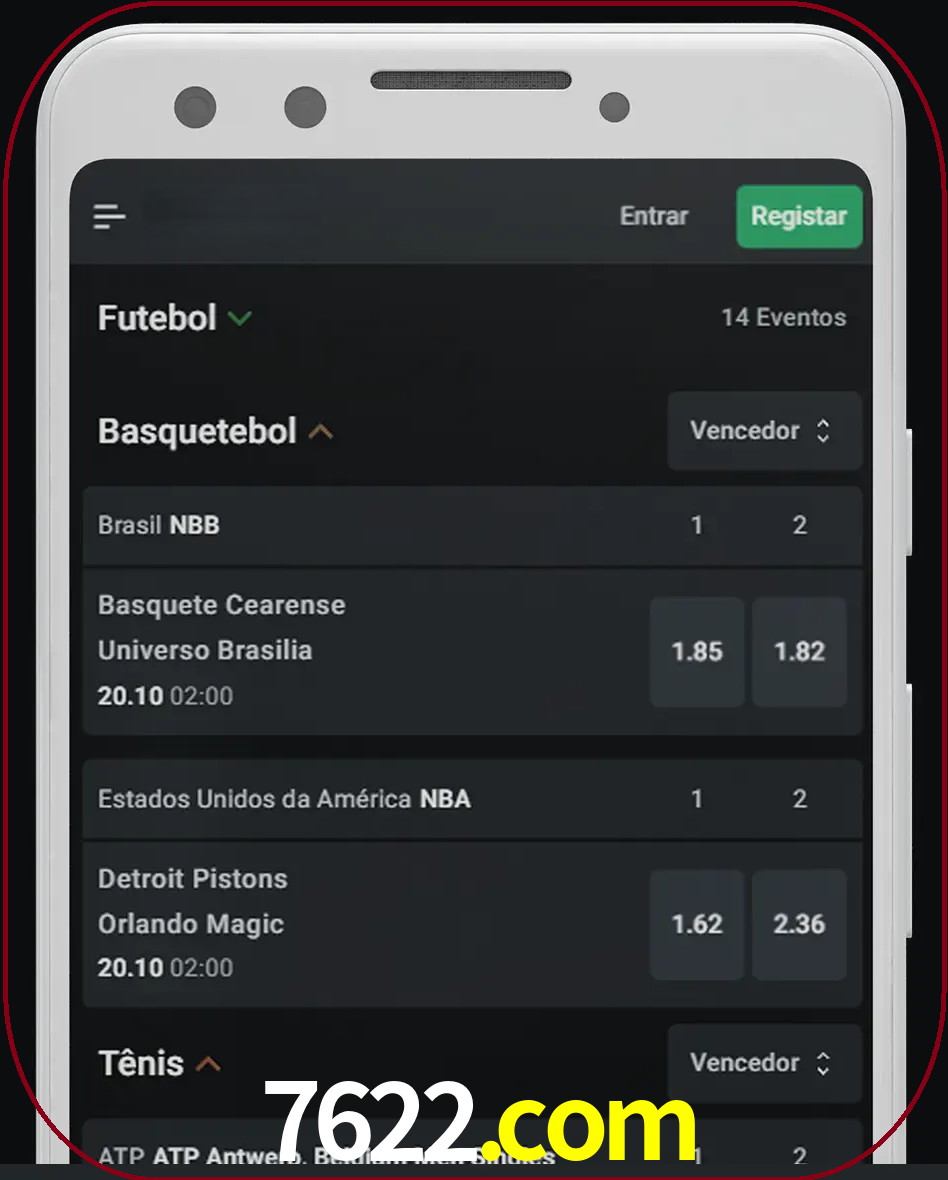 Aposte e assista aos esportes em formato ao vivo.