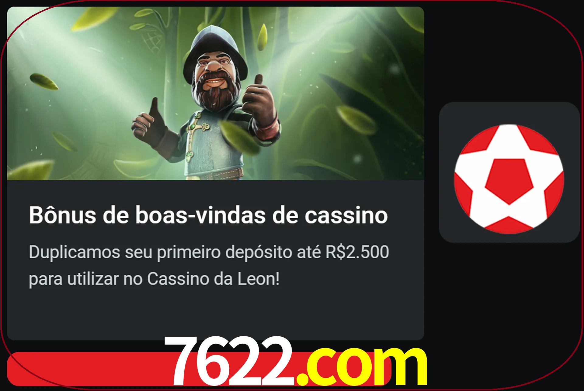 Receba seu dinheiro do bônus de boas-vindas após o primeiro depósito.